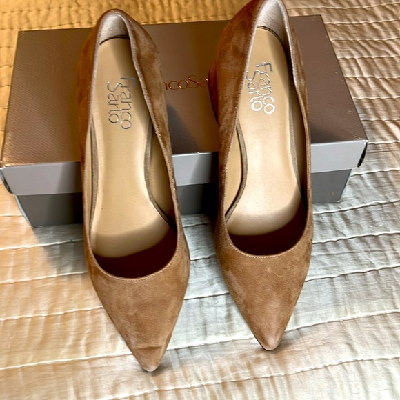 Franco Sarto Callan suede pump mocha 10M - Picture 3 of 10